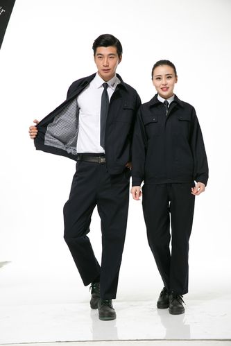 新款高档 工厂 厂矿 物业 双层全棉男女工作服 厂家直销